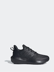 adidas Dark Black Kids Fortarun 3.0 Trainers - Image 1 of 9