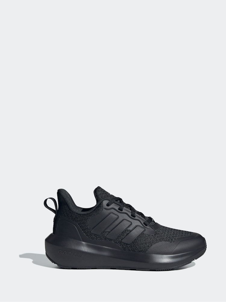 adidas Dark Black Kids Fortarun 3.0 Trainers - Image 1 of 9