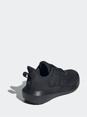 adidas Dark Black Kids Fortarun 3.0 Trainers - Image 4 of 9