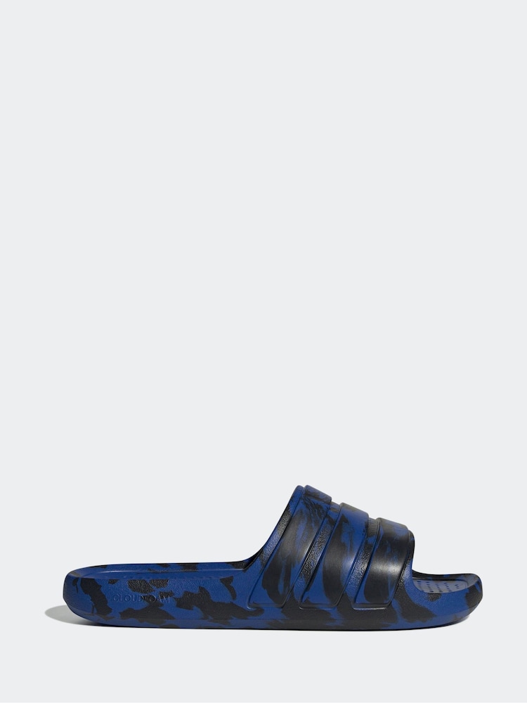 adidas Blue Adilette Flow Sandals - Image 1 of 8