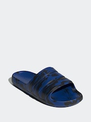 adidas Blue Adilette Flow Sandals - Image 2 of 8