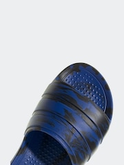 adidas Blue Adilette Flow Sandals - Image 4 of 8