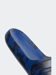 adidas Blue Adilette Flow Sandals - Image 5 of 8