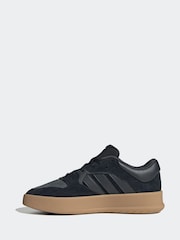 adidas Black/Gum Court 24 Trainers - Image 2 of 9