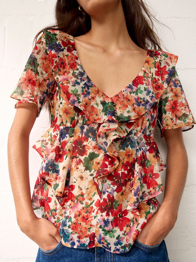 BHOEM Multi Floral Print Ruffle Blouse - Image 2 of 4