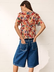 BHOEM Multi Floral Print Ruffle Blouse - Image 4 of 4