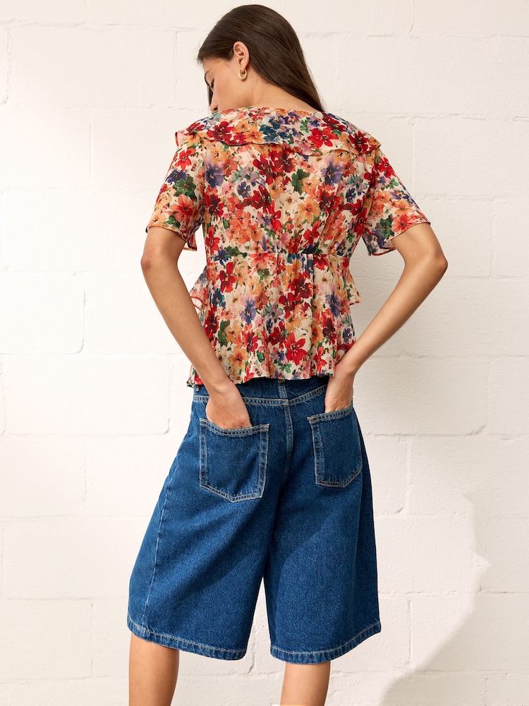 BHOEM Multi Floral Print Ruffle Blouse - Image 4 of 4