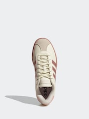 adidas Cream/Pink VL Court Bold Trainers - Image 5 of 8