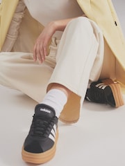 adidas Black VL Court Bold Trainers - Image 3 of 13