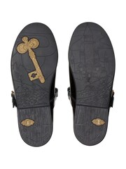 Clarks Black Wide Fit (G) Patent Lock Magic Shoes - Image 8 of 8