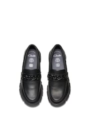 Clarks Black Leather Wide Fit (G) Leather Evyn Walk Shoes - Image 5 of 7
