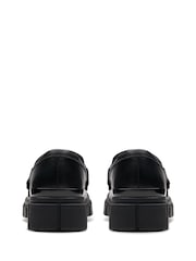 Clarks Black Leather Wide Fit (G) Leather Evyn Walk Shoes - Image 6 of 7