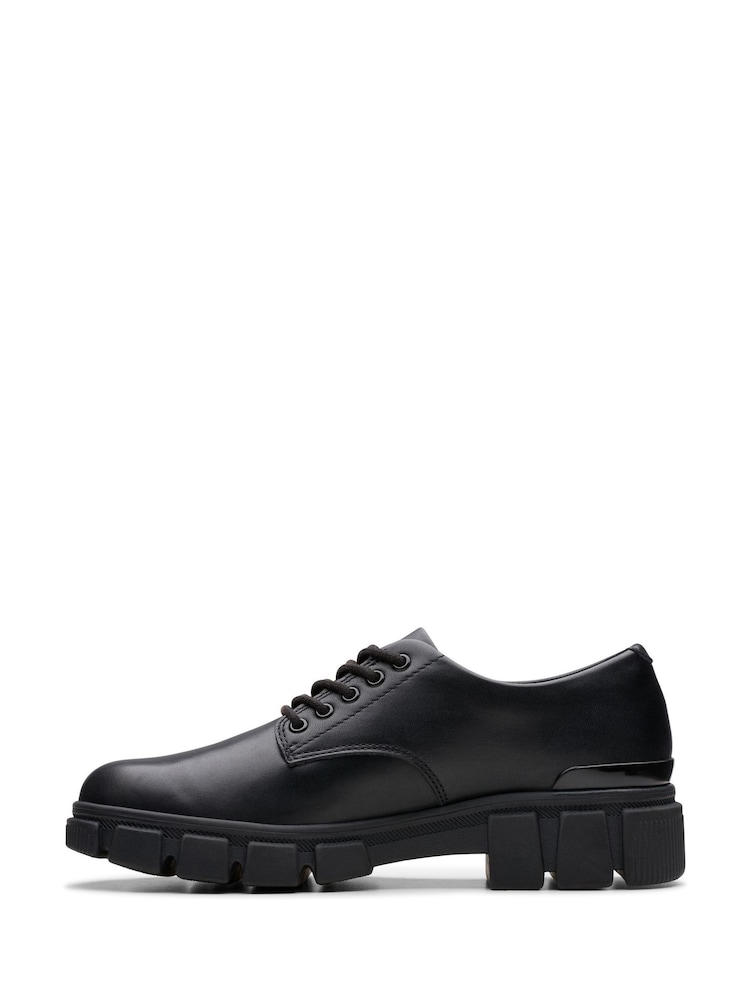 Clarks Black Wide Fit (G) Leather Evyn Lace Shoes - Image 2 of 7 Clarks Black Wide Fit (G) Leather Evyn Lace Shoes - Image 2 of 7