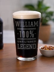 Personalised Unfiltered Legend Pint Glass by PMC - Image 2 of 3