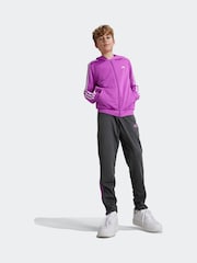 adidas Purple Train Essentials AEROREADY 3-Stripes Regular-Fit Full-Zip Hoodie - Image 4 of 7