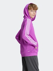 adidas Purple Train Essentials AEROREADY 3-Stripes Regular-Fit Full-Zip Hoodie - Image 5 of 7