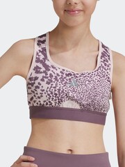 adidas Pink Power React Sports Bra - Image 6 of 7