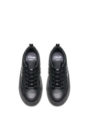 Clarks Black Wide Fit (G) Leather Oslo Sky Shoes - Image 5 of 7