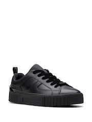 Clarks Black Wide Fit (G) Leather Oslo Sky Shoes - Image 6 of 7
