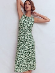 Boden Green Zara Cross Waist Jersey Dress - Image 1 of 5