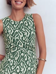 Boden Green Zara Cross Waist Jersey Dress - Image 2 of 5