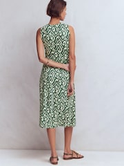 Boden Green Zara Cross Waist Jersey Dress - Image 3 of 5