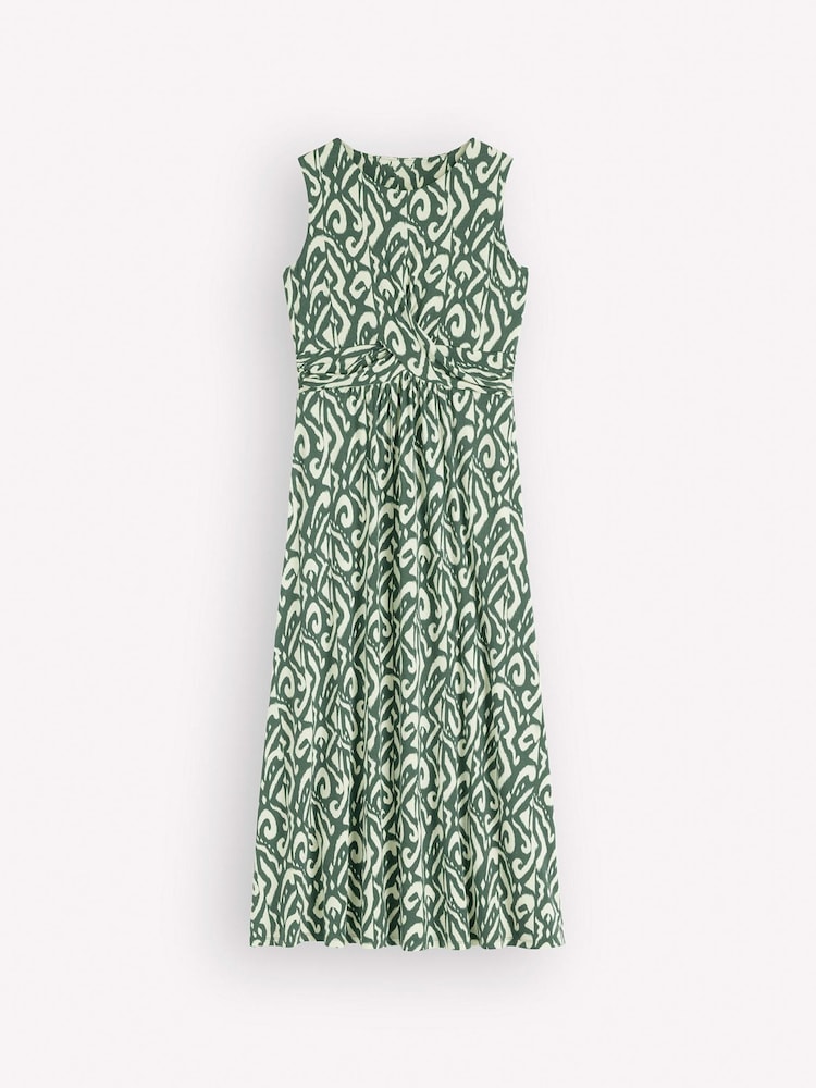 Boden Green Zara Cross Waist Jersey Dress - Image 5 of 5