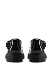 Clarks Black Wide Fit (G) Patent Evyn Bar Shoes - Image 4 of 7