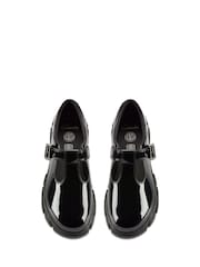 Clarks Black Wide Fit (G) Patent Evyn Bar Shoes - Image 5 of 7