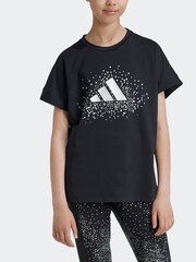 adidas Black Kids Winter T-Shirt - Image 2 of 7