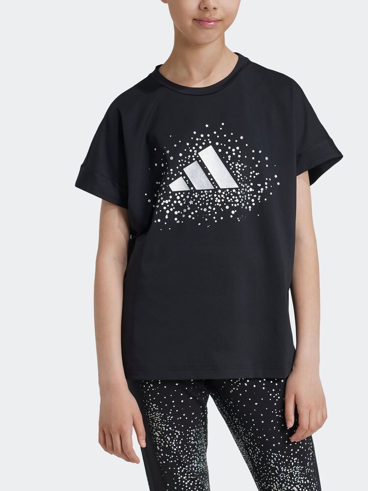 adidas Black Kids Winter T-Shirt - Image 2 of 7
