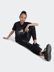 adidas Black Kids Winter T-Shirt - Image 4 of 7