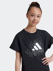 adidas Black Kids Winter T-Shirt - Image 6 of 7