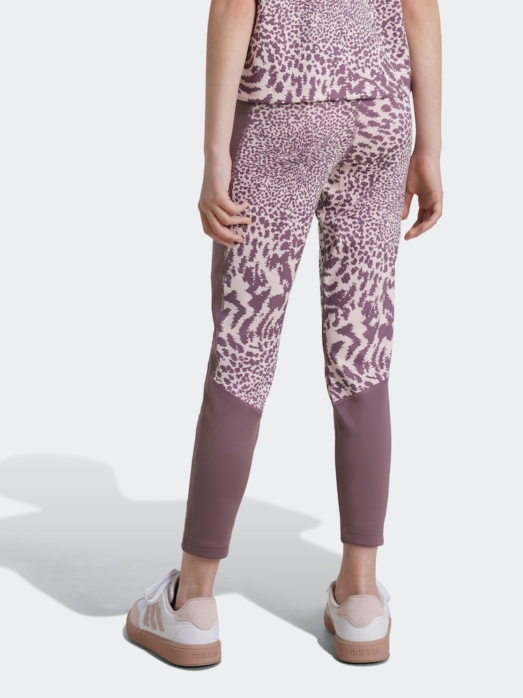 adidas Pink Optime 7/8 Leggings Kids - Image 2 of 6
