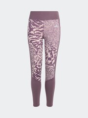 adidas Pink Optime 7/8 Leggings Kids - Image 6 of 6