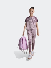 adidas Pink Kids Print T-Shirt - Image 4 of 6
