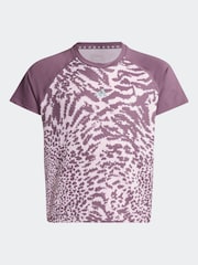 adidas Pink Kids Print T-Shirt - Image 6 of 6