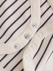 Neutral Waffle Short Sleeve Bodysuits 5 Pack - Image 11 of 11