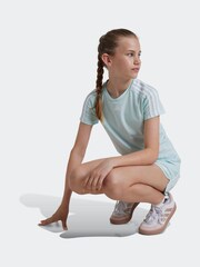 adidas Light Green Sportswear Train Essentials Aeroready 3 Stripes Slim Fit Training T-Shirt - Image 4 of 6