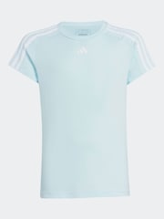 adidas Light Green Sportswear Train Essentials Aeroready 3 Stripes Slim Fit Training T-Shirt - Image 6 of 6