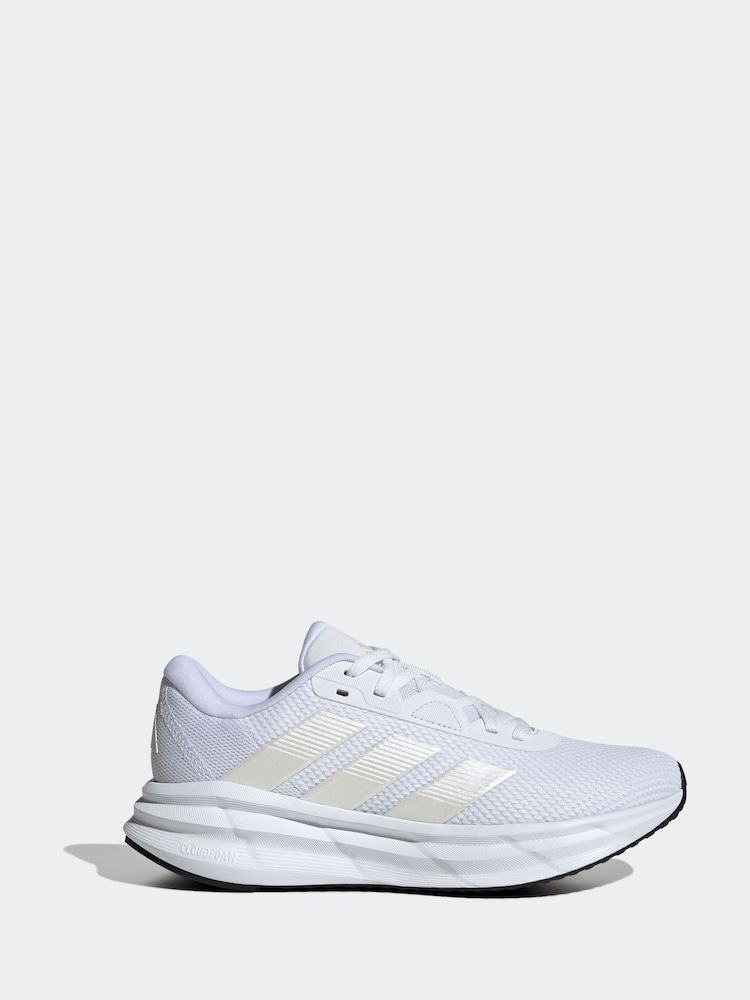 adidas White/Cream Galaxy 7 Trainers - Image 1 of 9