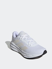 adidas White/Cream Galaxy 7 Trainers - Image 3 of 9