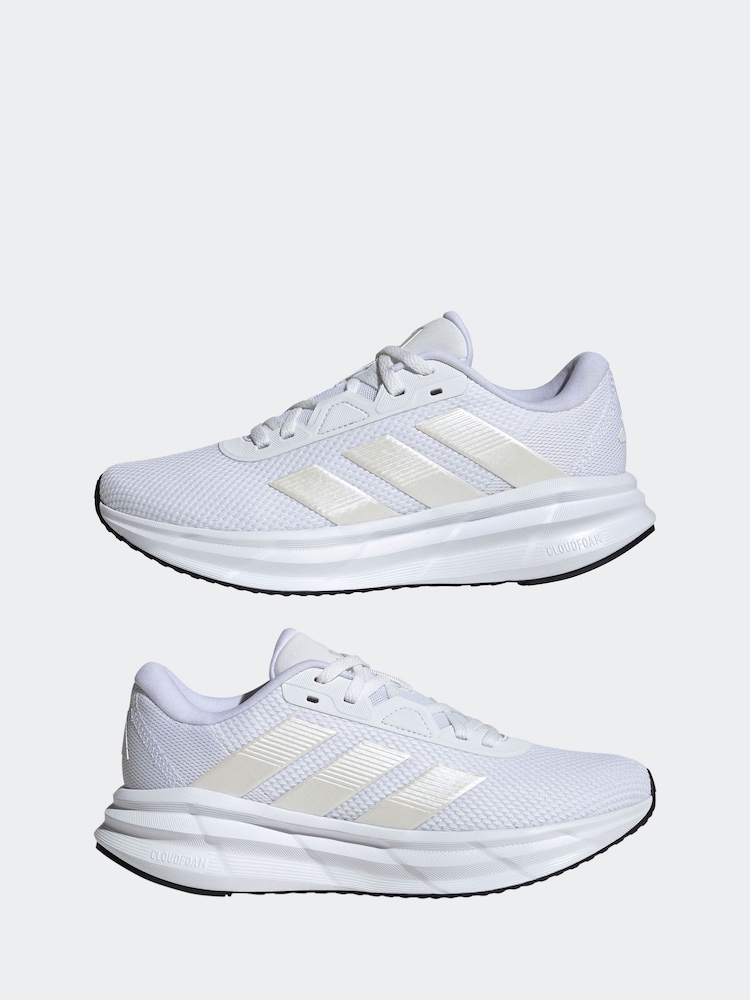adidas White/Cream Galaxy 7 Trainers - Image 5 of 9