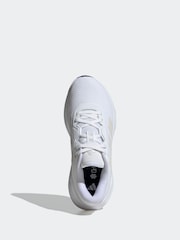 adidas White/Cream Galaxy 7 Trainers - Image 6 of 9