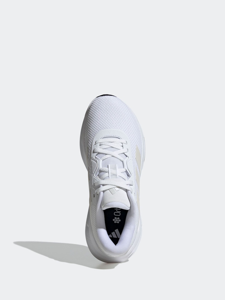 adidas White/Cream Galaxy 7 Trainers - Image 6 of 9