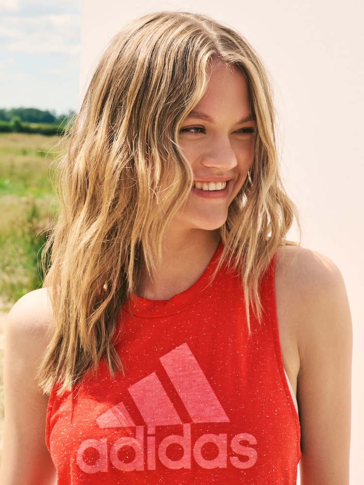 adidas Red Sportswear Future Icons Winners 3.0 Tank Top - Image 5 of 5