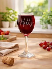 Personalised Name Wine Glass by PMC - Image 1 of 1