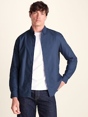 Tog 24 Blue Barry Long Sleeved Cotton Oxford  Shirt - Image 1 of 6