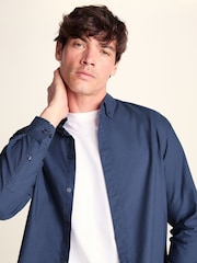 Tog 24 Blue Barry Long Sleeved Cotton Oxford  Shirt - Image 5 of 6