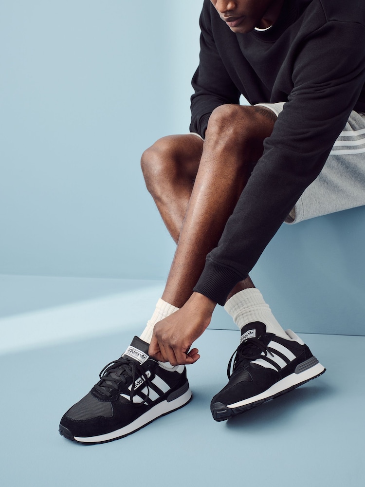 adidas Originals Black Treziod 2 Trainers - Image 1 of 10